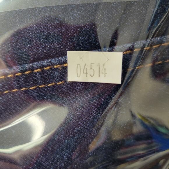 Wax Jean Jacket Womens Medium Distressed Denim Button Up Trucker Vintage Style - Picture 12 of 12